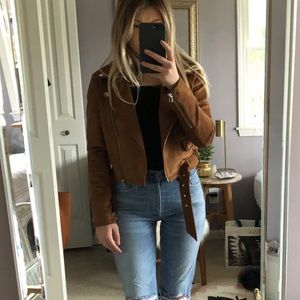 Faux Suede Jacket